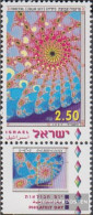 Israel 1446 With Tab (complete Issue) Unmounted Mint / Never Hinged 1997 Day The Stamp - Unused Stamps (with Tabs)