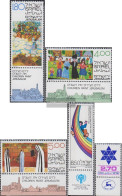 Israel 808-810,811,812 With Tab (complete Issue) Unmounted Mint / Never Hinged 1979 Children Painting, Children, Davidst - Neufs (avec Tabs)
