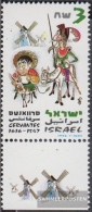 Israel 1416 With Tab (complete Issue) Unmounted Mint / Never Hinged 1997 Miguel De Cervantes Saavedra - Ongebruikt (met Tabs)