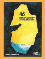 Cartolina Ufficiale TRENTO 46°FILM FESTIVAL MONTAGNA Con Annullo Speciale Trento 25/4/1998 - Arrampicata