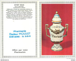 CALENDRIER PETIT FORMAT 1985  PHARMACIE MOULET A CASTRES THERIAQUE - Petit Format : 1981-90
