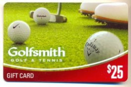 Golfsmith  U.S.A.  Gift Card For Collection, No Value, # Golfsmith-2 - Gift Cards