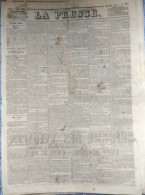 Journal LA PRESSE Du 17 AVRIL 1848 - GOUVERNEMENT PROVISOIRE - 1800 - 1849