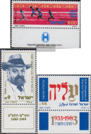 Israel 928,950,951 With Tab (complete Issue) Unmounted Mint / Never Hinged 1983 Sports Games, Bar-Ilan, German. Jews - Ungebraucht (mit Tabs)