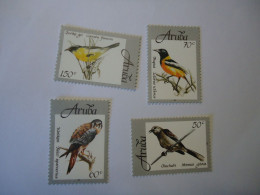 ARUBA MNH  STAMPS BIRDS BIRD SET  4  1998 - Altri & Non Classificati