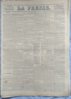 Journal LA PRESSE Du 27 MAI 1848 - BANNISSEMENT DE LA FAMILLE D'ORLÉANS - 1800 - 1849