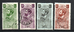 Col40 Colonie Gabon 1932 N° 133 à 136 Oblitéré Cote 8,00€ - Oblitérés