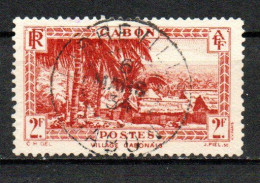 Col40 Colonie Gabon 1932 N° 142 Oblitéré Cote 30,00€ - Oblitérés