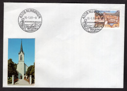 SWITZERLAND - NUNNINGEN - IM SCHWARZBUBENLAND - AFFRANCATA CON ANNULLI DEL 19.1.81 - Covers & Documents