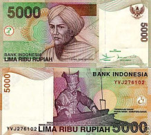 Indonesia 2001 Unc Banknote Rp 5000 Rupiah X 10 Piece Lot - Currency Money - Indonesien