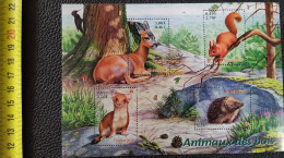 FRANCE BLOC FEUILLET F36 2001 Animaux Des Bois - 10 Timbres NEUF** - Mint/Hinged