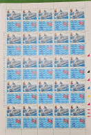 1998 £800 ESPOSIZIONE MONDIALE FILATELIA ITALIA 98 INCROCIATORE GARIBALDI MARINA MILITARE Foglio Repubblica Italiana - Full Sheets