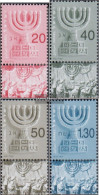 Israel 1712-1715 With Tab (complete Issue) Unmounted Mint / Never Hinged 2003 Clear Brands: Menora - Nuovi (con Tab)