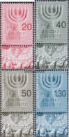 Israel 1712-1715 With Tab (complete Issue) Unmounted Mint / Never Hinged 2003 Clear Brands: Menora - Nuevos (con Tab)