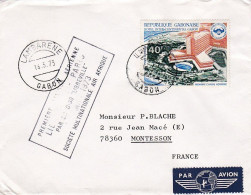 GABON --1973--Lettre De  LAMBARENE   Pour MONTESSON -78 (France)--timbre ( Hôtel )  Seul Sur Lettre - Gabón (1960-...)