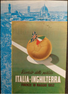 1952 Florens Football Italia  - England, Rare Item I- VF 319 - Regionale Spelen