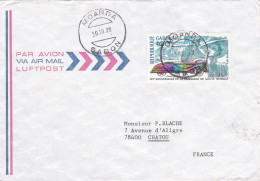 GABON --1978 --Lettre De  MOANDA  Pour CHATOU -78 (France)--timbre ( 100 Ans Naissance Louis RENAULT )  Seul Sur Lettre - Gabun (1960-...)