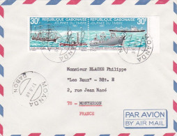 GABON --1968 --Lettre De  MOANDA  Pour MONTESSON -78 (France)--timbre ( Courriers Maritimes--bateaux )   Sur Lettre - Gabon