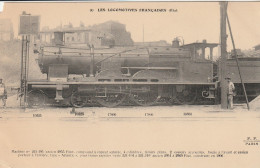 Train Locomotive Machine N°221-105 Compound Type Atlantic Pour Trains Rapides éd Fleury - Treinen