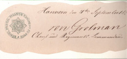 ! 1875 Autograph Von Oberst Ernst Von Grolman, Hannover, 3. Garderegiment Zu Fuß, Kommandeur, Militaria - Politicians  & Military