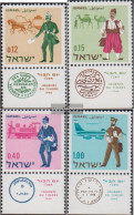 Israel 378-381 With Tab (complete Issue) Unmounted Mint / Never Hinged 1966 Day The Stamp - Neufs (avec Tabs)