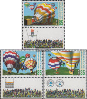 Israel 1304-1306 With Tab (complete Issue) Unmounted Mint / Never Hinged 1994 Heißluftballonfahren - Ongebruikt (met Tabs)