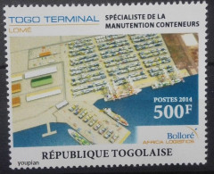 Togo 2014, New Container Terminal Of The Lomé Port, MNH Single Stamp - Togo (1960-...)
