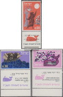 Israel 287-289 With Tab (complete Issue) Unmounted Mint / Never Hinged 1963 Book Jona - Nuevos (con Tab)