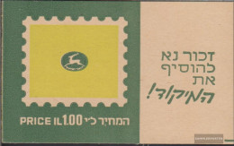 Israel 487MH (complete Issue) Stamp Booklet Unmounted Mint / Never Hinged 1970 Crest Israelischer Cities - Unused Stamps (without Tabs)