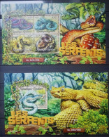 Togo 2016, Snakes, Two MNH S/S - Togo (1960-...)