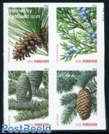 United States Of America 2010 Christmas 2x4v S-a, Double Sided, Mint NH, Nature - Religion - Trees & Forests - Christmas - Nuevos