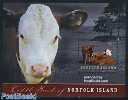 Norfolk Island 2008 Cattle Breeds S/s, Mint NH, Nature - Animals (others & Mixed) - Cattle - Other & Unclassified