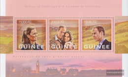 Guinea 9938-9940 Sheetlet (complete. Issue) Unmounted Mint / Never Hinged 2013 Prince William And Kate Middleton - Guinée (1958-...)