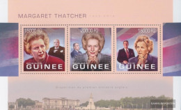 Guinea 9930-9932 Sheetlet (complete. Issue) Unmounted Mint / Never Hinged 2013 Margaret Thatcher - Guinée (1958-...)