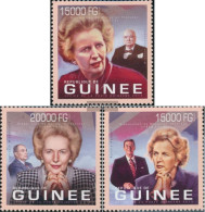 Guinea 9930-9932 (complete. Issue) Unmounted Mint / Never Hinged 2013 Margaret Thatcher - Guinée (1958-...)