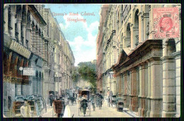 HONG KONG - Queen's Road Central. ( Published By M.Sternberg Nº 1) Carte Postale - Chine (Hong Kong)