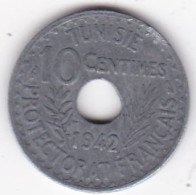 Tunisie Protectorat Français. 10 Centimes 1942 , En Zinc, Lec# 117 - Tunisie