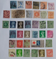 36  Timbres Perforés -  Perfin - Oblitérés - Perfin