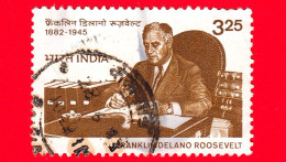 INDIA - Usato - 1983 - Centenario Nascita Di Franklin Delano Roosevelt (1882-1945) Con Collez. Di Francobolli - 3.25 - Usados