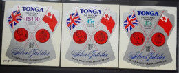 Tonga 1977, Silver Jubilee Of Queen Elizabeth II, MNH Unusual Stamps Set - Tonga (1970-...)