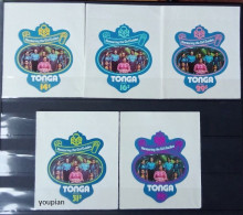 Tonga 1984, Honouring The Girl Guides - Scouts, MNH Unusual Stamps Set - Tonga (1970-...)