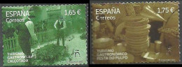 ESPAGNE SPANIEN SPAIN ESPAÑA 2022 GASTRONOMIC TOURISM TURISMO SET 2V ED 5539-40 MI 5589-90 YT 5294-5 SC 4577-8 SG 5539-4 - Gebruikt