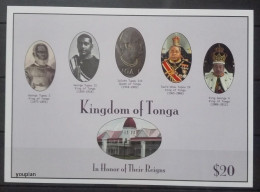 Tonga 2012, History Of The Kings And Queen, MNH S/S - Tonga (1970-...)