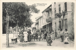 Villegailhenc * Le Tambour De Ville , La Promenade Du Village * Nain Nanisme ? * Enfants Villageois - Other & Unclassified
