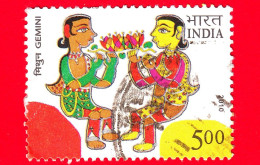 INDIA - Usato - 2010 - Segni Astrologici - Gemini - 5 - Used Stamps