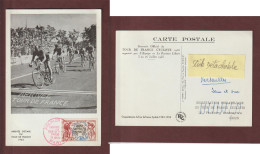 955 De 1953 - Carte 1er Jour Les 50 Ans Du TOUR DE FRANCE CYCLISTE Le 26 Juillet 1955 à PARIS - 22è Étape - 3 Scan - Cycling