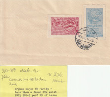 AFGHANISTAN 380 381 FDC Anniversaire Nations-Unis Document Rare Moins De 12 Exemplaires 1951 - Afghanistan