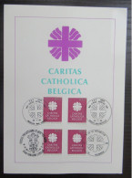 2078 'Caritas' Met Alle Eerstedagafstempelingen - Documents Commémoratifs