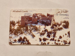 JORDAN-(JO-ALO-0180)-Alrabad Castle-(217)-(1100-089426)(tirage-60.000)-(3JD)-(09/1998)-used Card+1card Prepiad Free - Jordanien