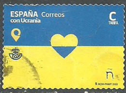 ESPAGNE SPANIEN SPAIN ESPAÑA 2022 SPAIN WITH UKRAINE - CON UCRANIA USED ED 5579 MI 5630 YT 5335 SG 5579 - Used Stamps